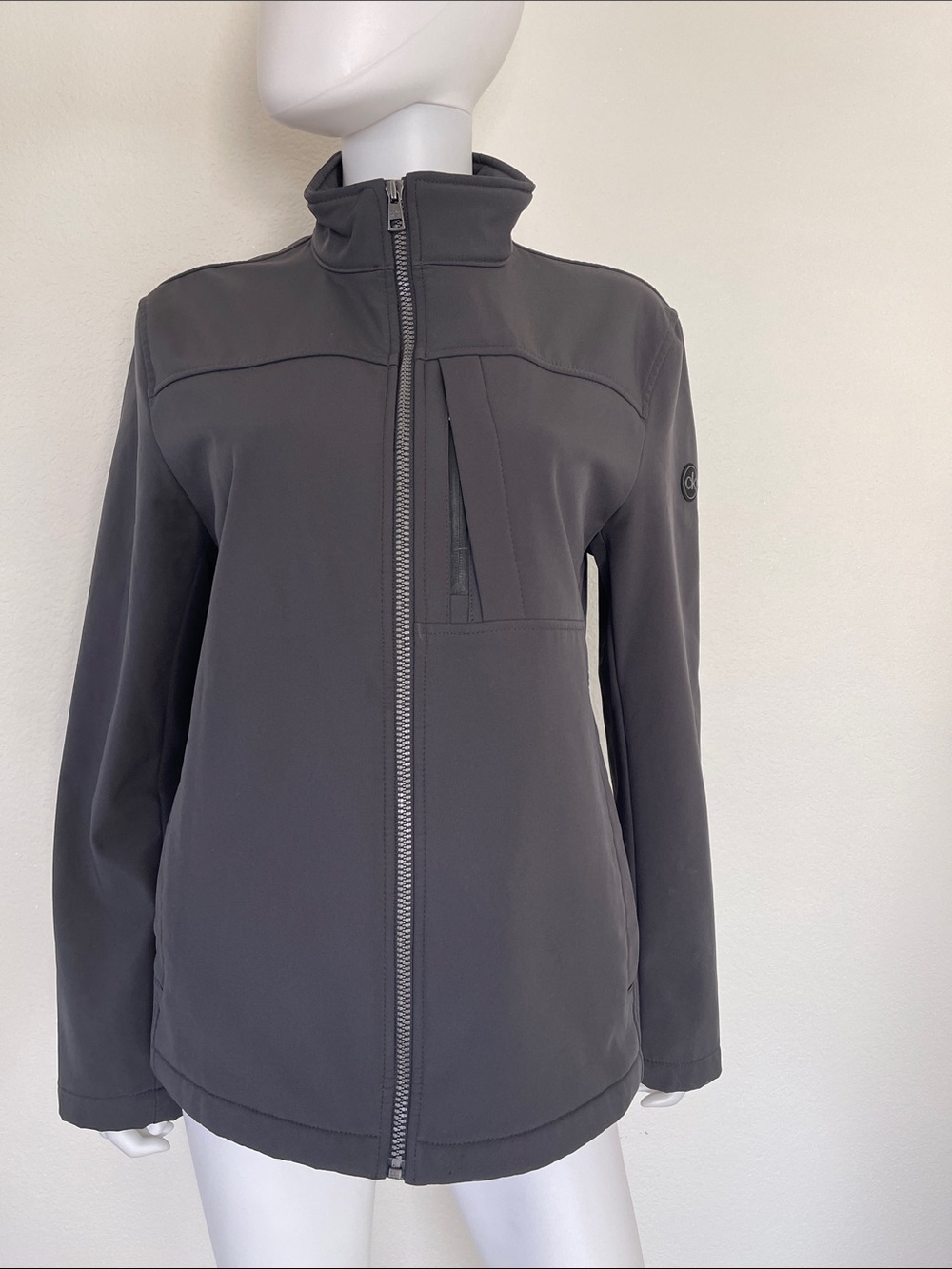 Calvin Klein Charcoal Gray Utility Softshell Jacket